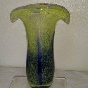 Vintage Hand Blown Art Glass Vase